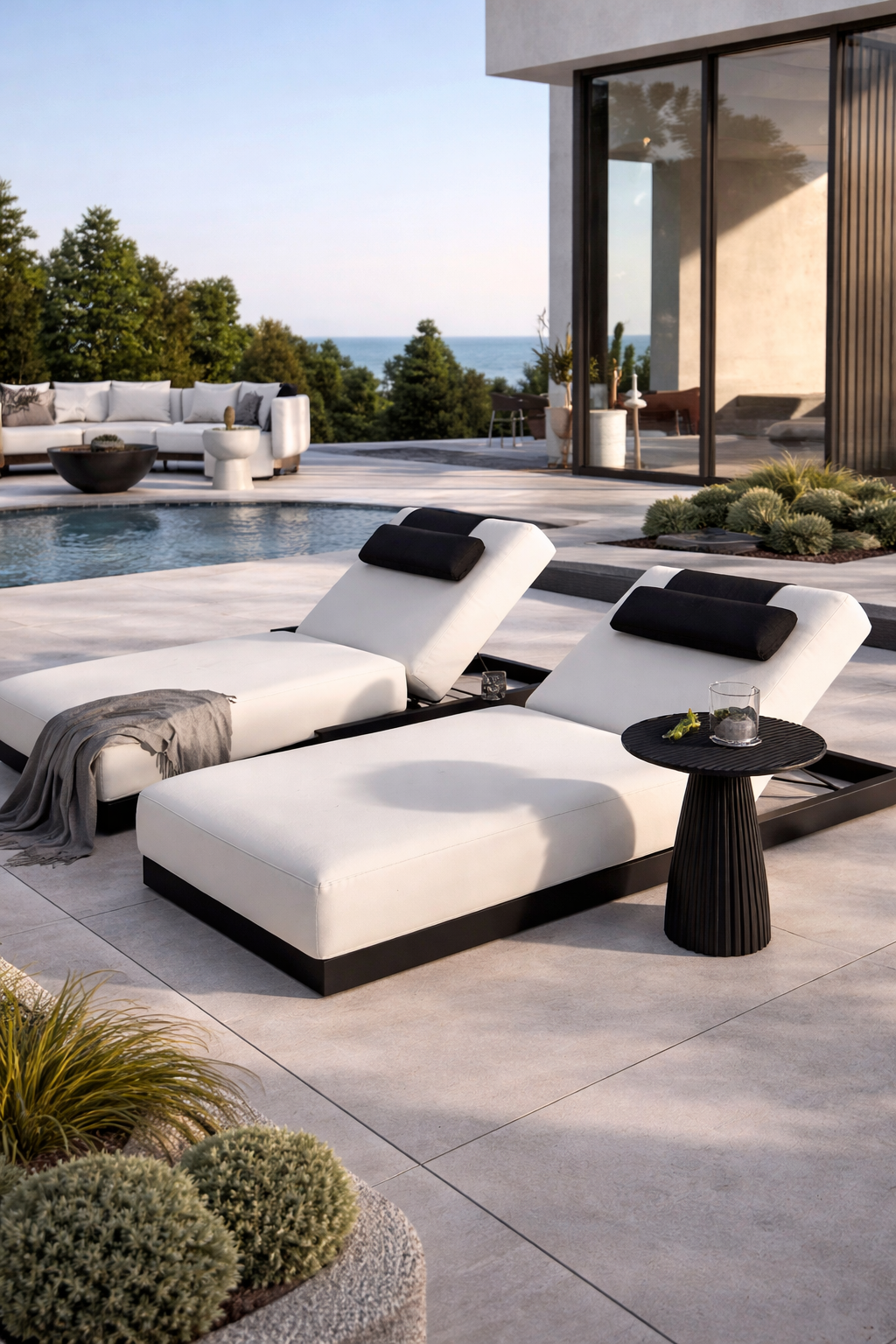 Vista Lounge Chair White - Image 3